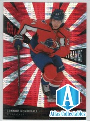 2020-21 Allure Connor McMichael #GE-15 Capitals Grand Entrance Red Parallel